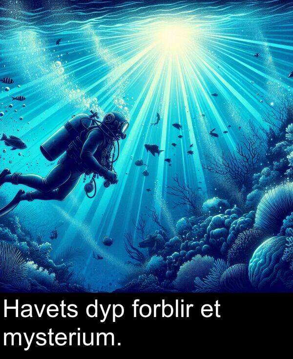 dyp: Havets dyp forblir et mysterium.