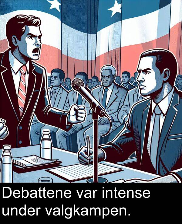 var: Debattene var intense under valgkampen.