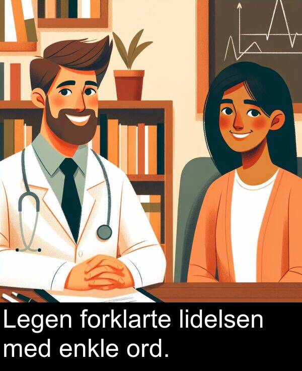 enkle: Legen forklarte lidelsen med enkle ord.