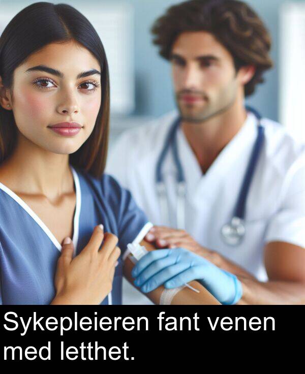 venen: Sykepleieren fant venen med letthet.