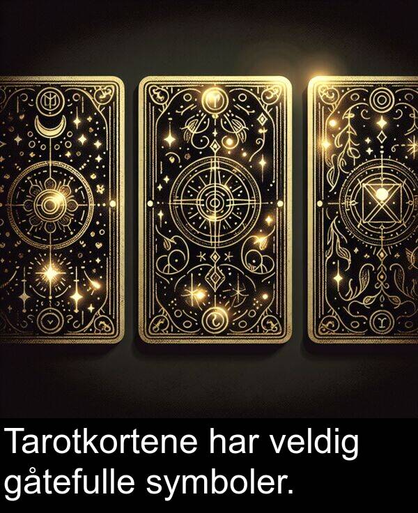 har: Tarotkortene har veldig gåtefulle symboler.