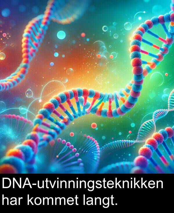 har: DNA-utvinningsteknikken har kommet langt.