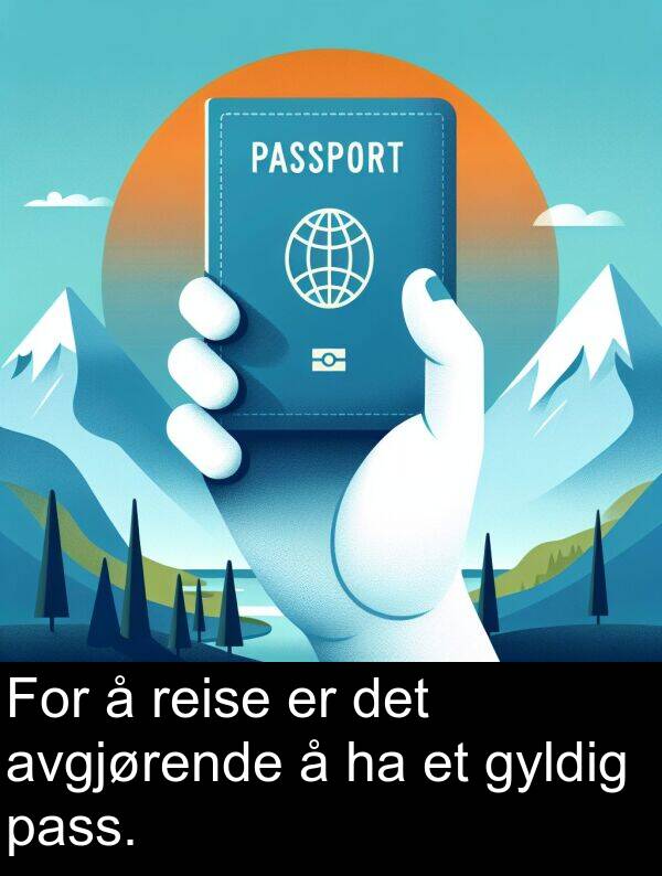 pass: For å reise er det avgjørende å ha et gyldig pass.