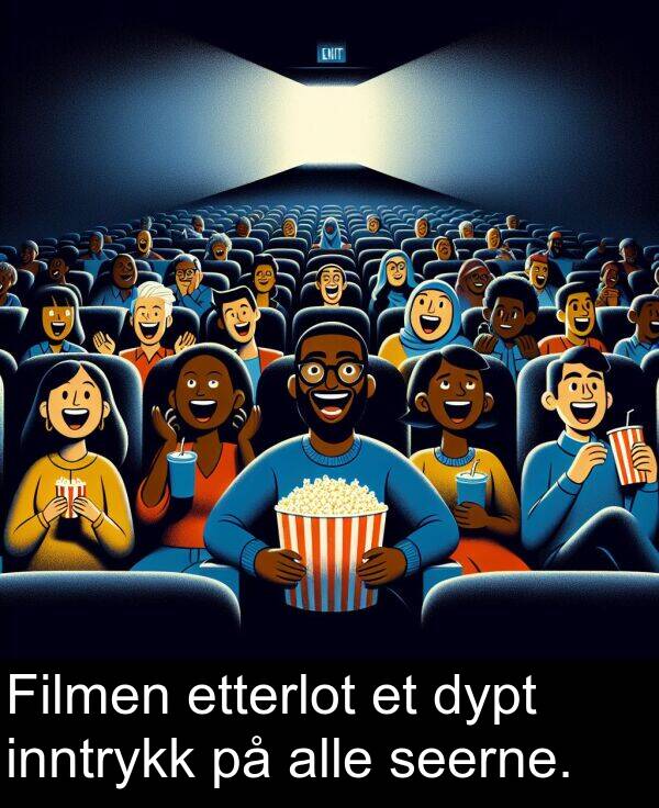 dypt: Filmen etterlot et dypt inntrykk på alle seerne.