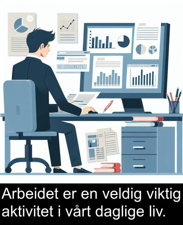 viktig: Arbeidet er en veldig viktig aktivitet i vårt daglige liv.