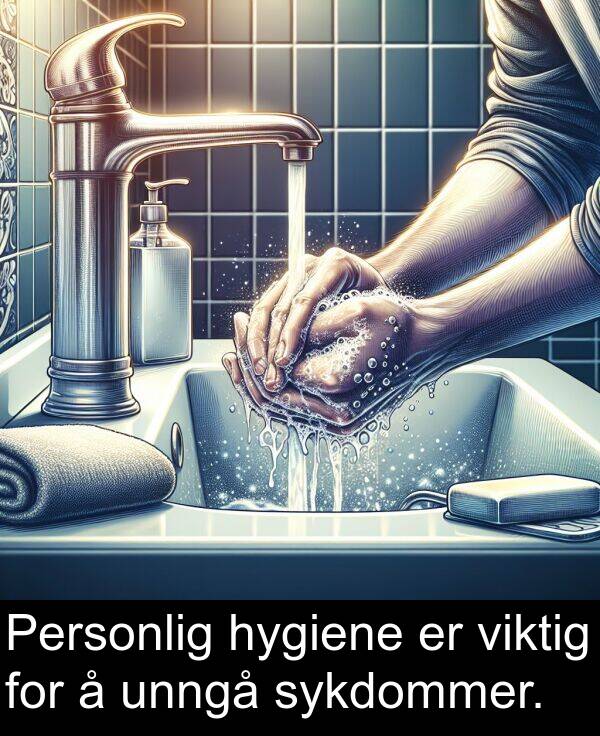 viktig: Personlig hygiene er viktig for å unngå sykdommer.