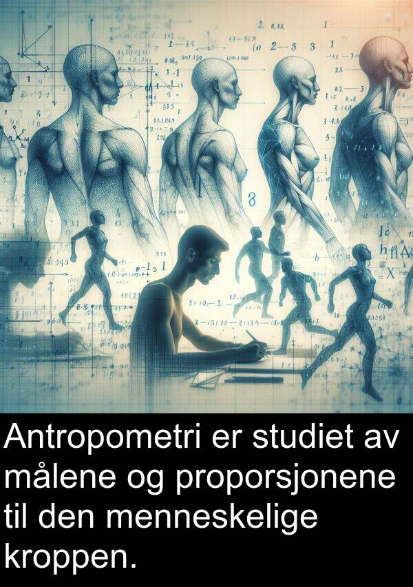 menneskelige: Antropometri er studiet av målene og proporsjonene til den menneskelige kroppen.