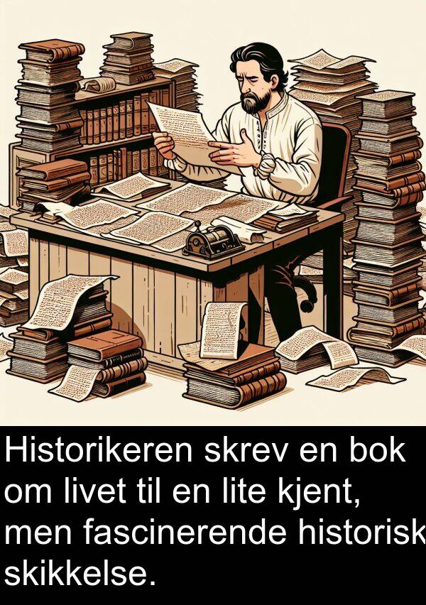 historisk: Historikeren skrev en bok om livet til en lite kjent, men fascinerende historisk skikkelse.