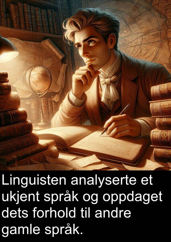 oppdaget: Linguisten analyserte et ukjent språk og oppdaget dets forhold til andre gamle språk.