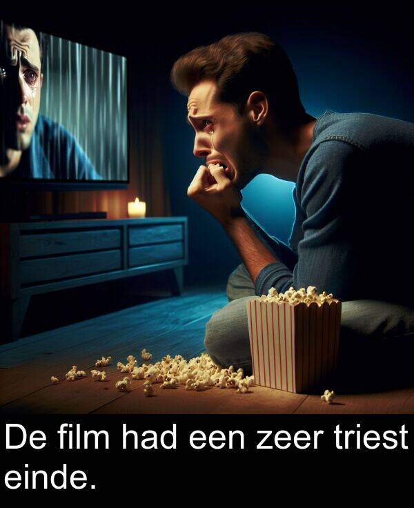 een: De film had een zeer triest einde.