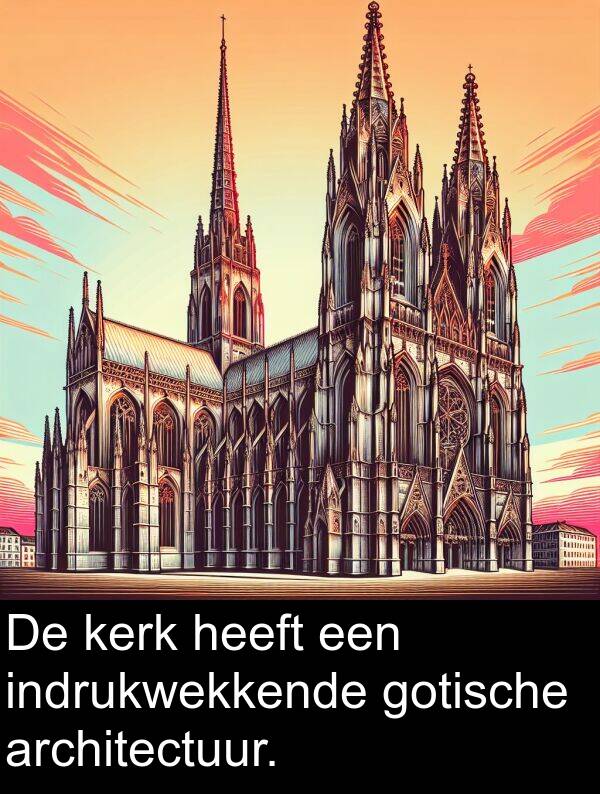 indrukwekkende: De kerk heeft een indrukwekkende gotische architectuur.