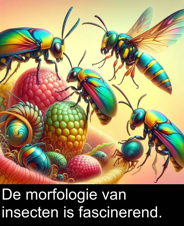 fascinerend: De morfologie van insecten is fascinerend.