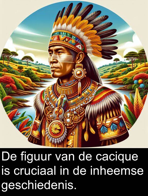 inheemse: De figuur van de cacique is cruciaal in de inheemse geschiedenis.