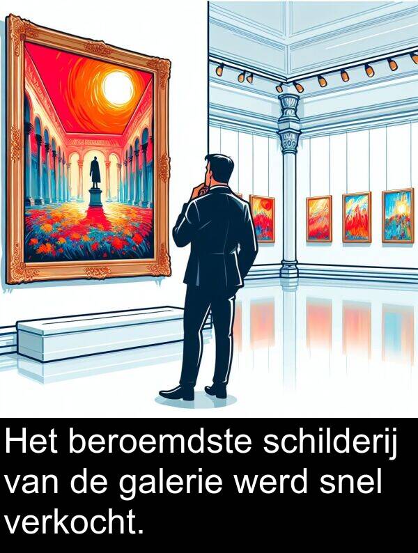 werd: Het beroemdste schilderij van de galerie werd snel verkocht.