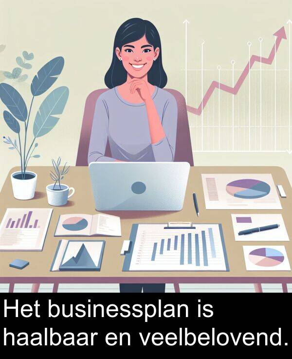 haalbaar: Het businessplan is haalbaar en veelbelovend.