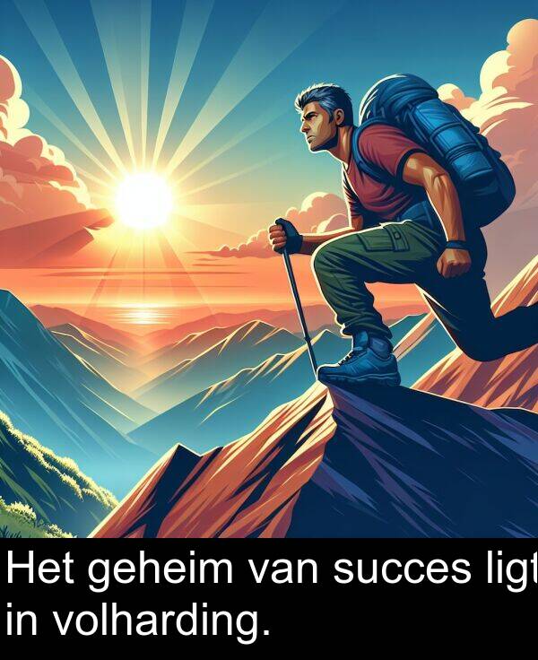 van: Het geheim van succes ligt in volharding.