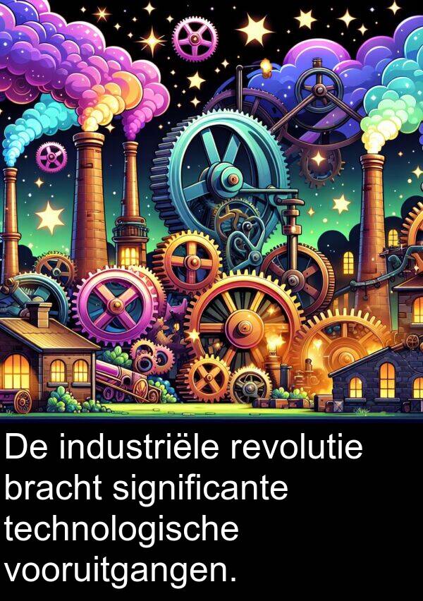 industriële: De industriële revolutie bracht significante technologische vooruitgangen.