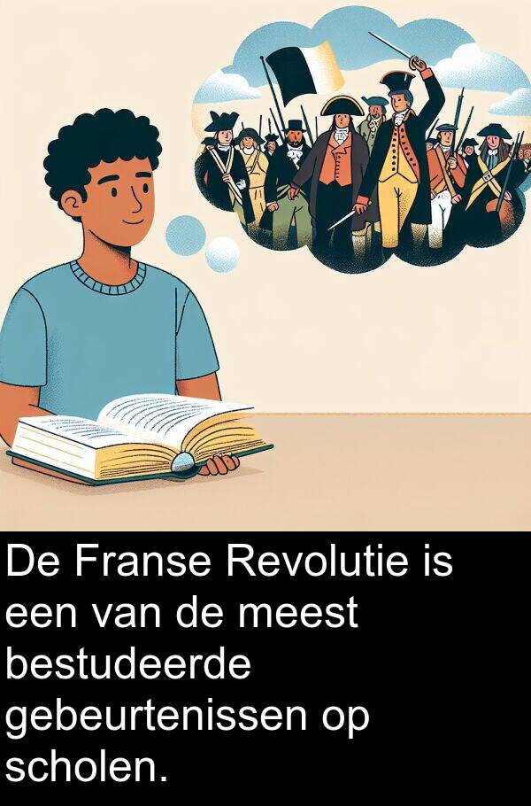 meest: De Franse Revolutie is een van de meest bestudeerde gebeurtenissen op scholen.