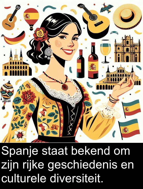 staat: Spanje staat bekend om zijn rijke geschiedenis en culturele diversiteit.