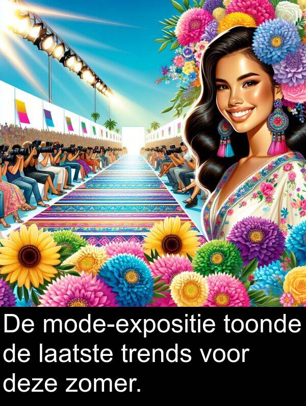 zomer: De mode-expositie toonde de laatste trends voor deze zomer.