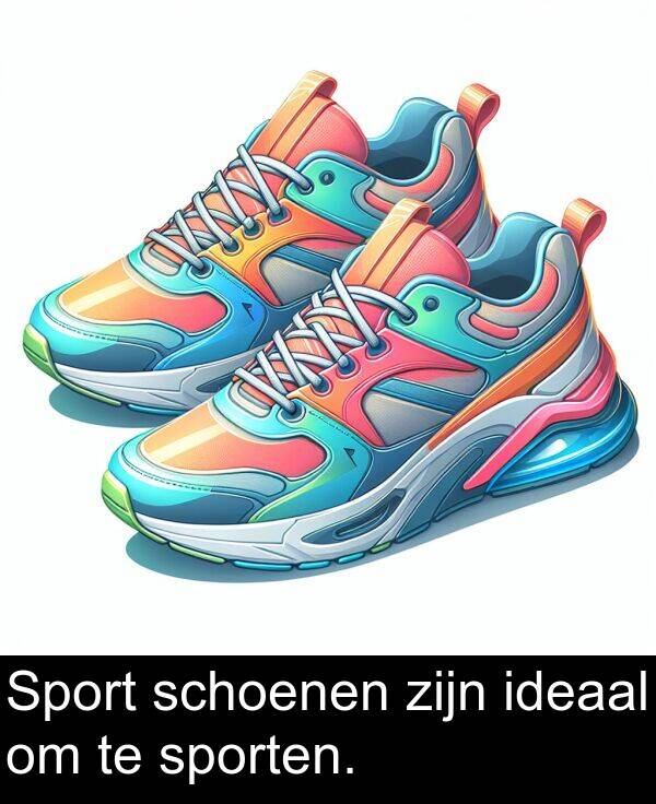 zijn: Sport schoenen zijn ideaal om te sporten.