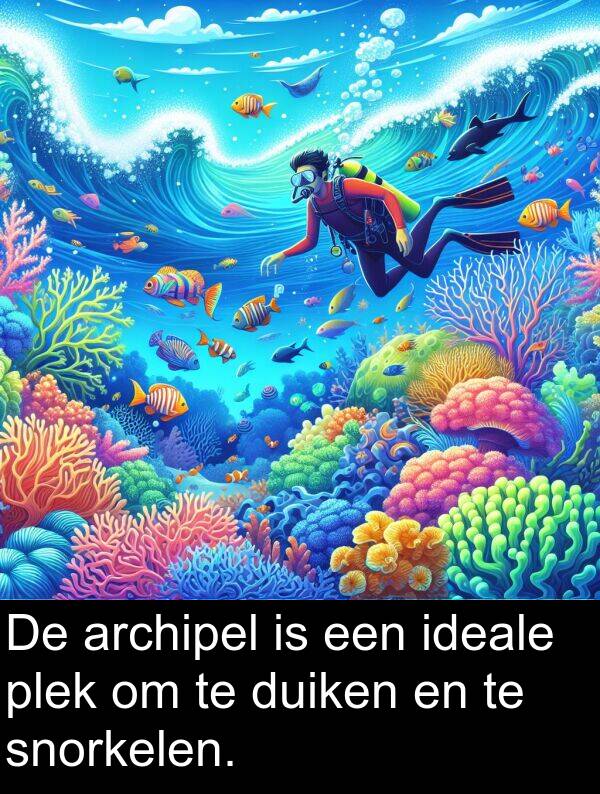 ideale: De archipel is een ideale plek om te duiken en te snorkelen.