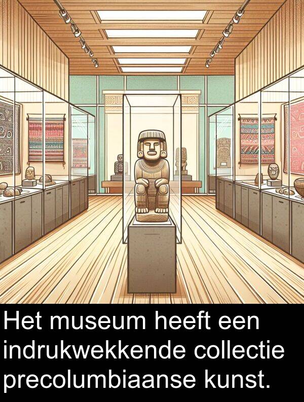 collectie: Het museum heeft een indrukwekkende collectie precolumbiaanse kunst.