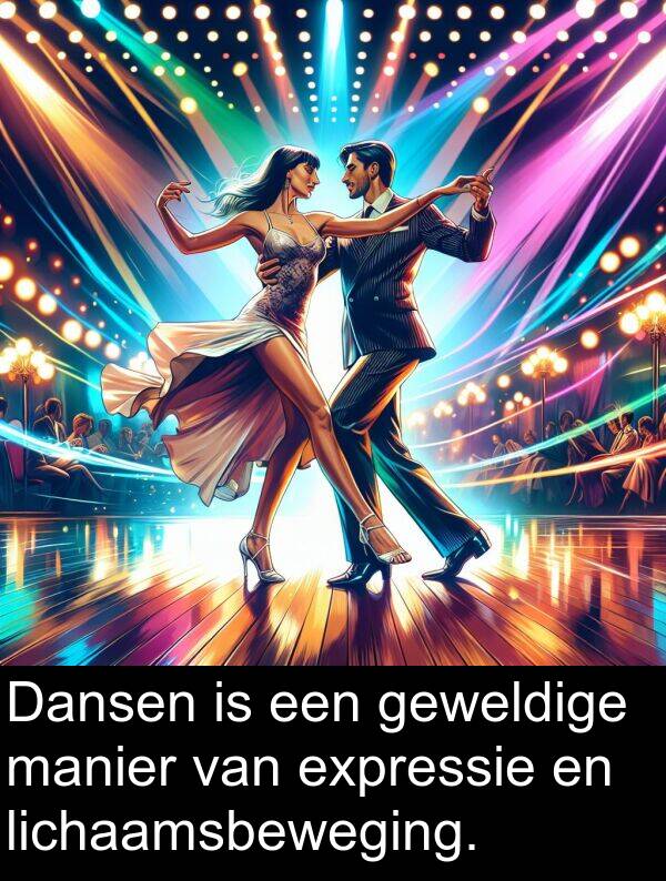 lichaamsbeweging: Dansen is een geweldige manier van expressie en lichaamsbeweging.