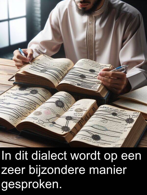 dialect: In dit dialect wordt op een zeer bijzondere manier gesproken.