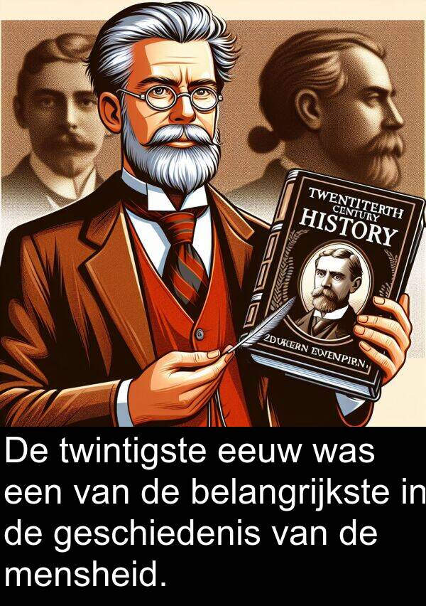 eeuw: De twintigste eeuw was een van de belangrijkste in de geschiedenis van de mensheid.