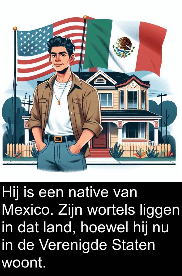 land: Hij is een native van Mexico. Zijn wortels liggen in dat land, hoewel hij nu in de Verenigde Staten woont.