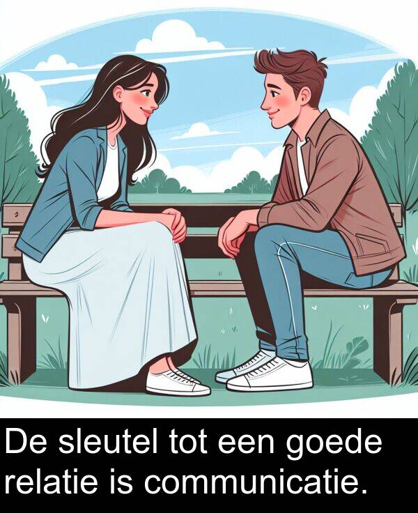 communicatie: De sleutel tot een goede relatie is communicatie.