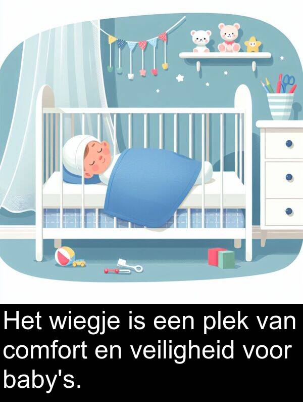 comfort: Het wiegje is een plek van comfort en veiligheid voor baby's.