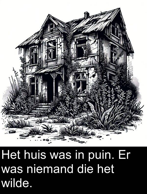 niemand: Het huis was in puin. Er was niemand die het wilde.