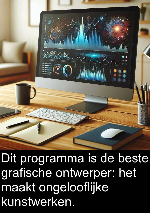 ontwerper: Dit programma is de beste grafische ontwerper: het maakt ongelooflijke kunstwerken.