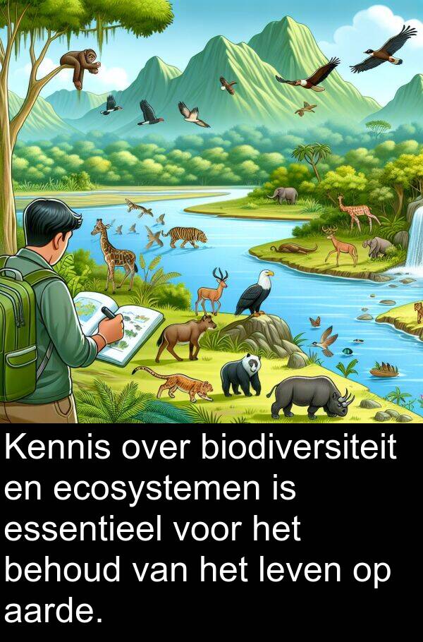 ecosystemen: Kennis over biodiversiteit en ecosystemen is essentieel voor het behoud van het leven op aarde.