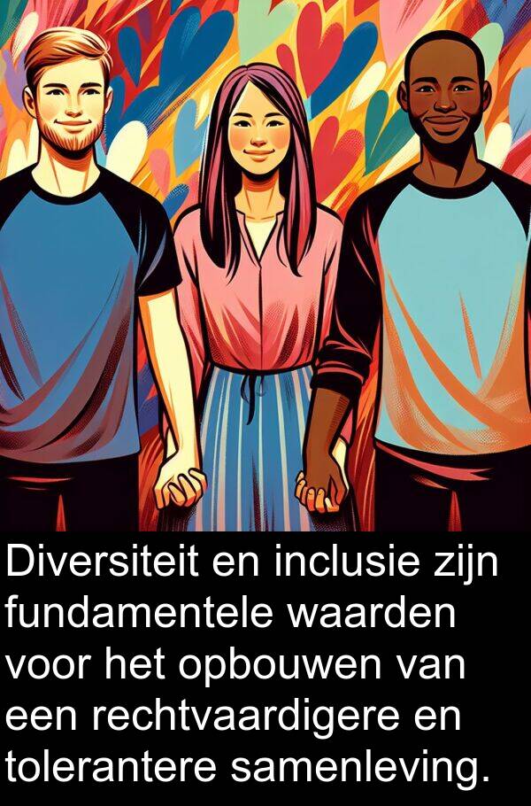 fundamentele: Diversiteit en inclusie zijn fundamentele waarden voor het opbouwen van een rechtvaardigere en tolerantere samenleving.