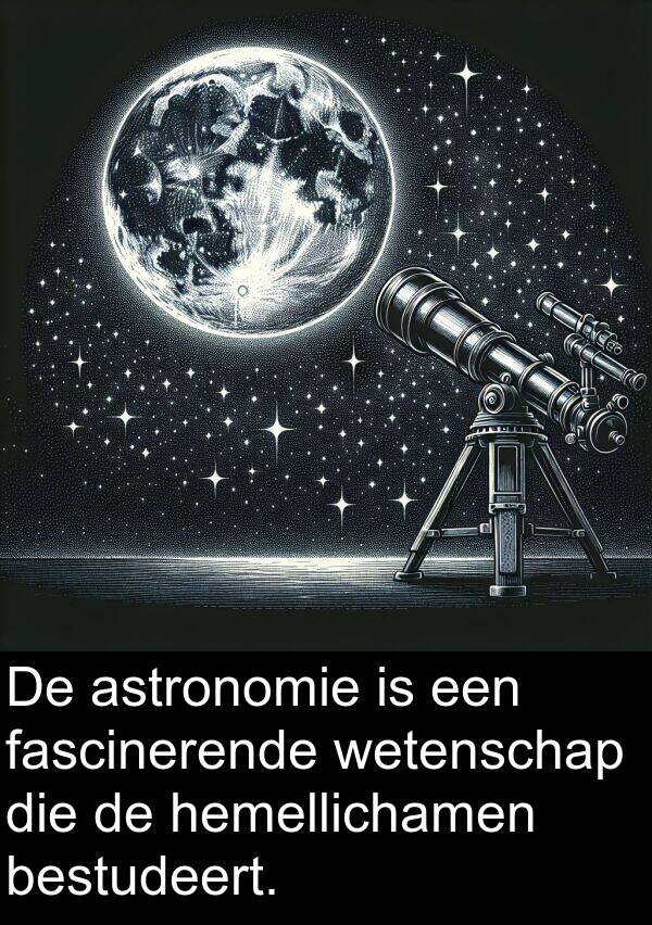 hemellichamen: De astronomie is een fascinerende wetenschap die de hemellichamen bestudeert.