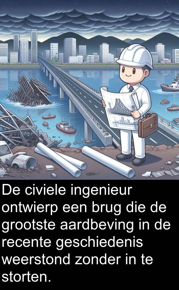 aardbeving: De civiele ingenieur ontwierp een brug die de grootste aardbeving in de recente geschiedenis weerstond zonder in te storten.