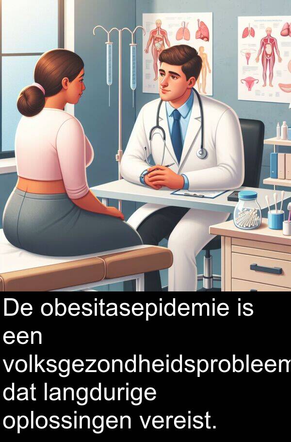 langdurige: De obesitasepidemie is een volksgezondheidsprobleem dat langdurige oplossingen vereist.