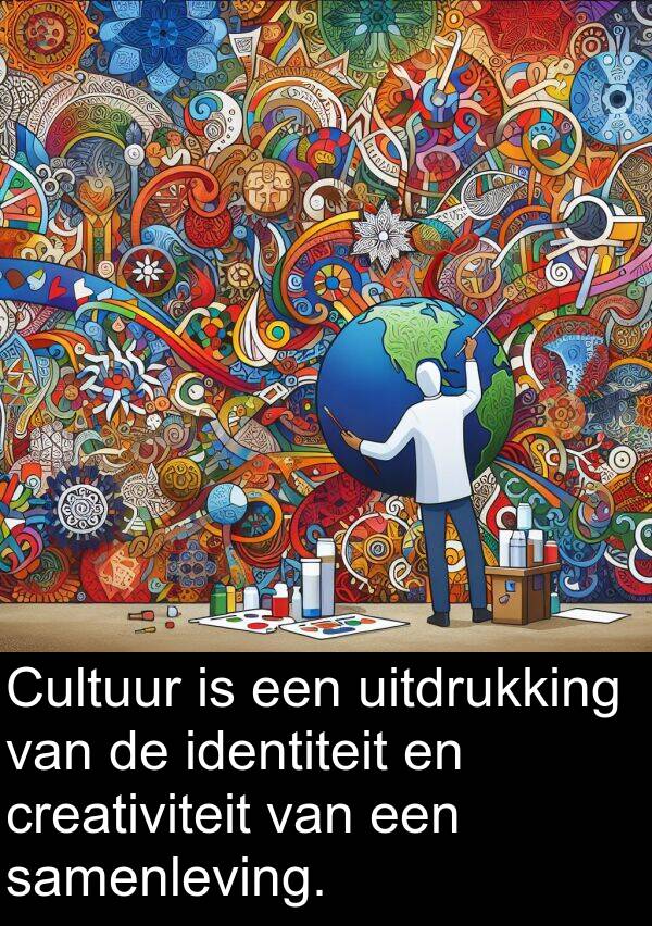 identiteit: Cultuur is een uitdrukking van de identiteit en creativiteit van een samenleving.