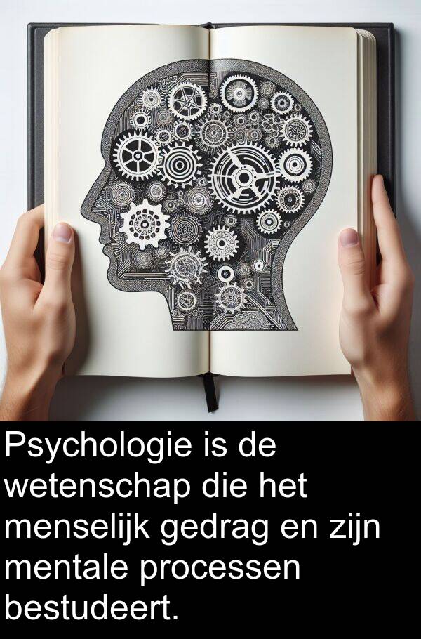 gedrag: Psychologie is de wetenschap die het menselijk gedrag en zijn mentale processen bestudeert.