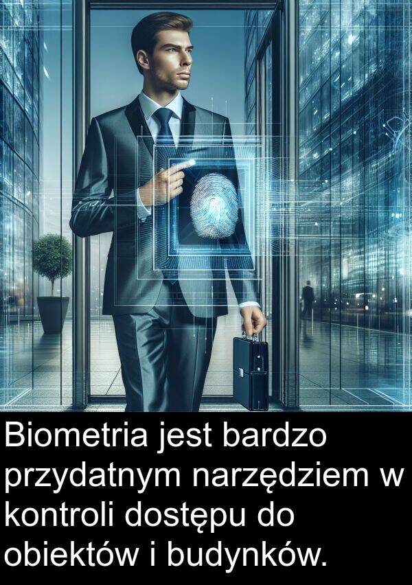 przydatnym: Biometria jest bardzo przydatnym narzędziem w kontroli dostępu do obiektów i budynków.