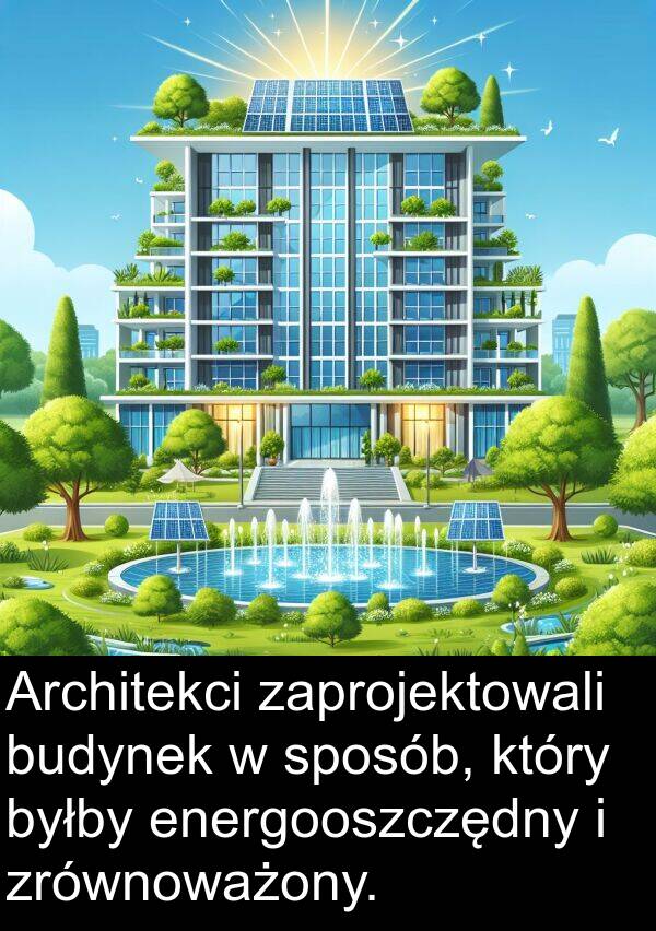 byłby: Architekci zaprojektowali budynek w sposób, który byłby energooszczędny i zrównoważony.