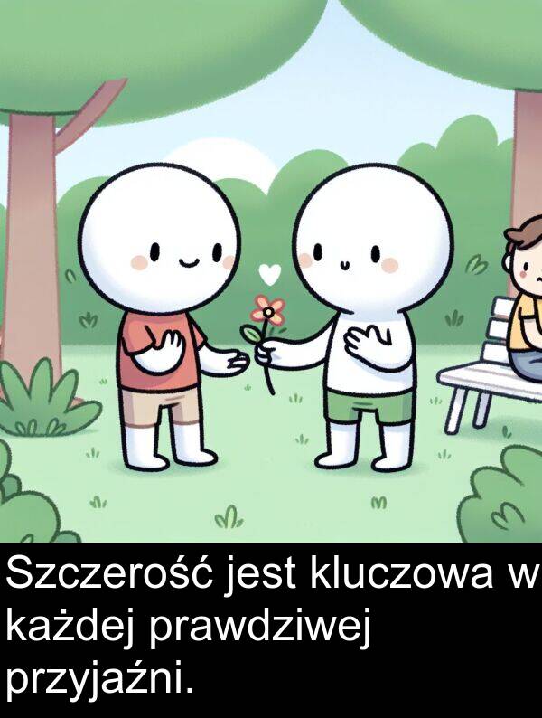 prawdziwej: Szczerość jest kluczowa w każdej prawdziwej przyjaźni.