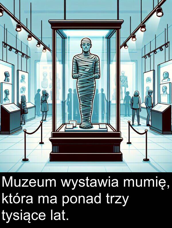 lat: Muzeum wystawia mumię, która ma ponad trzy tysiące lat.