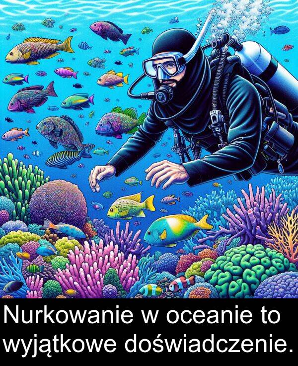 doświadczenie: Nurkowanie w oceanie to wyjątkowe doświadczenie.