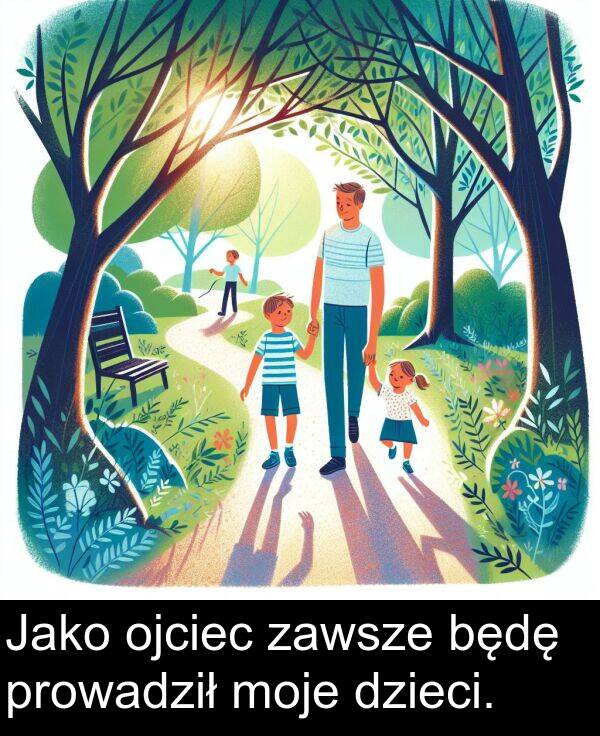 będę: Jako ojciec zawsze będę prowadził moje dzieci.