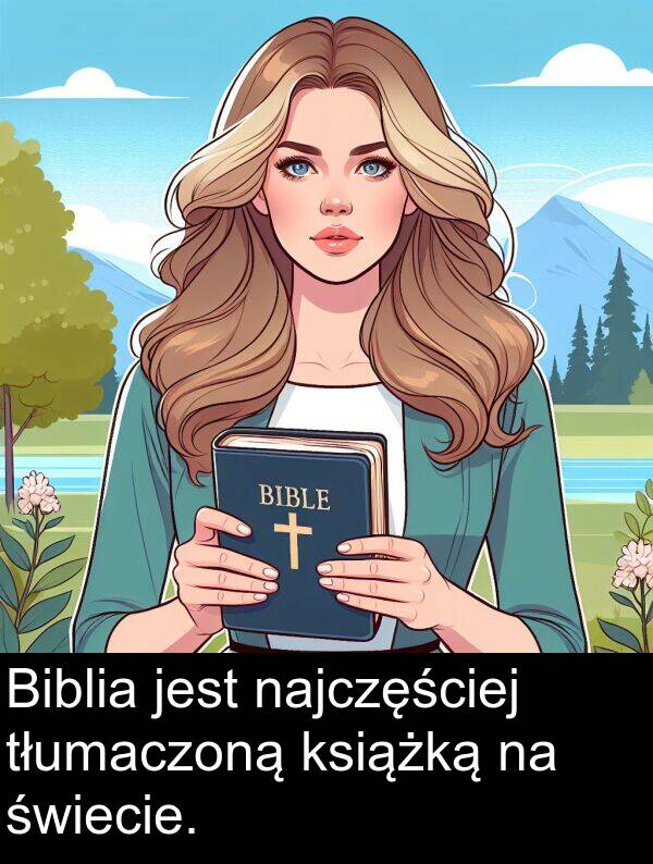 najczęściej: Biblia jest najczęściej tłumaczoną książką na świecie.