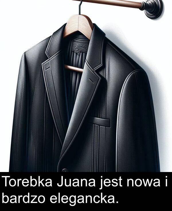 elegancka: Torebka Juana jest nowa i bardzo elegancka.